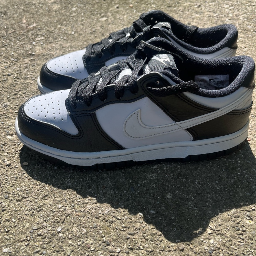 Nike Dunks Men's White, Black and Grey Low-Top Sneakers